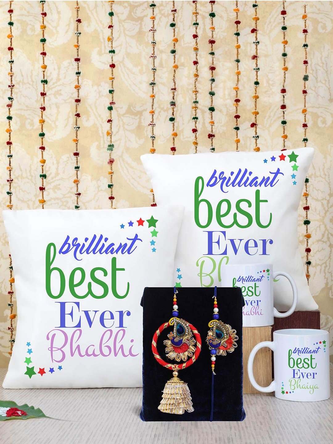 Bhaiya & Bhabhi Rakhi Gift Set