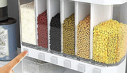 Wall Mounted Cereal Food Dispenser For Kitchen