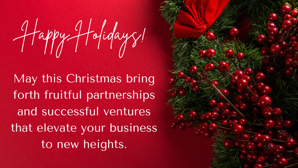 business Christmas wishes
