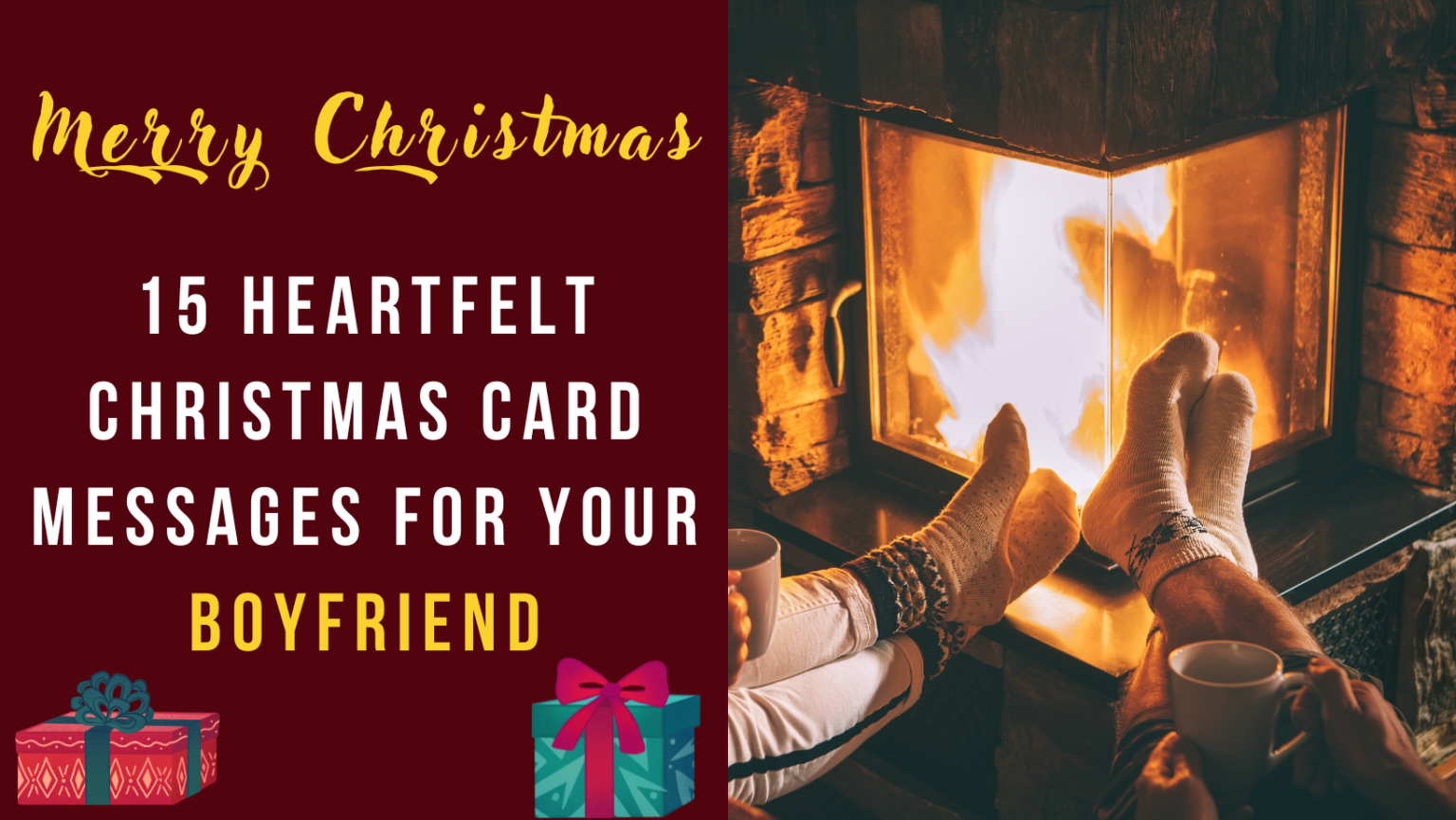 15 Heartfelt Christmas Card Messages for Your Boyfriend - Gift Ideass