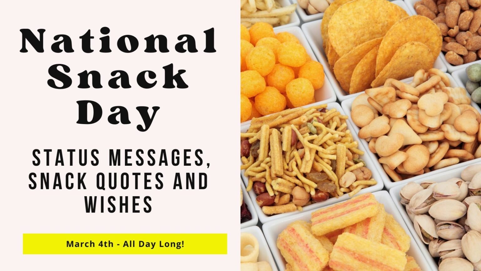 National Snack Day with Delicious Status Messages, Snack Quotes - Gift ...