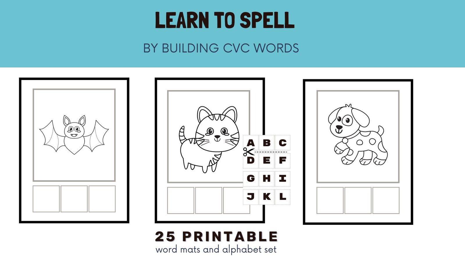 Learn to Spell by building CVC Words