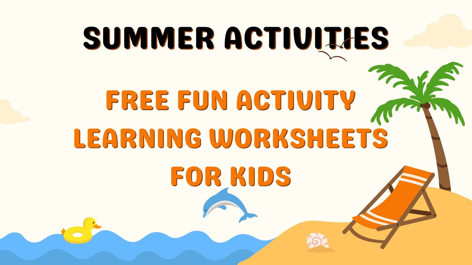 Free Fun activity learning worksheets for kids