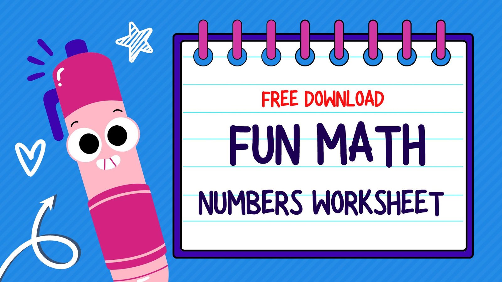 Fun Math Kindergarten Numbers Worksheet (25 Pages)