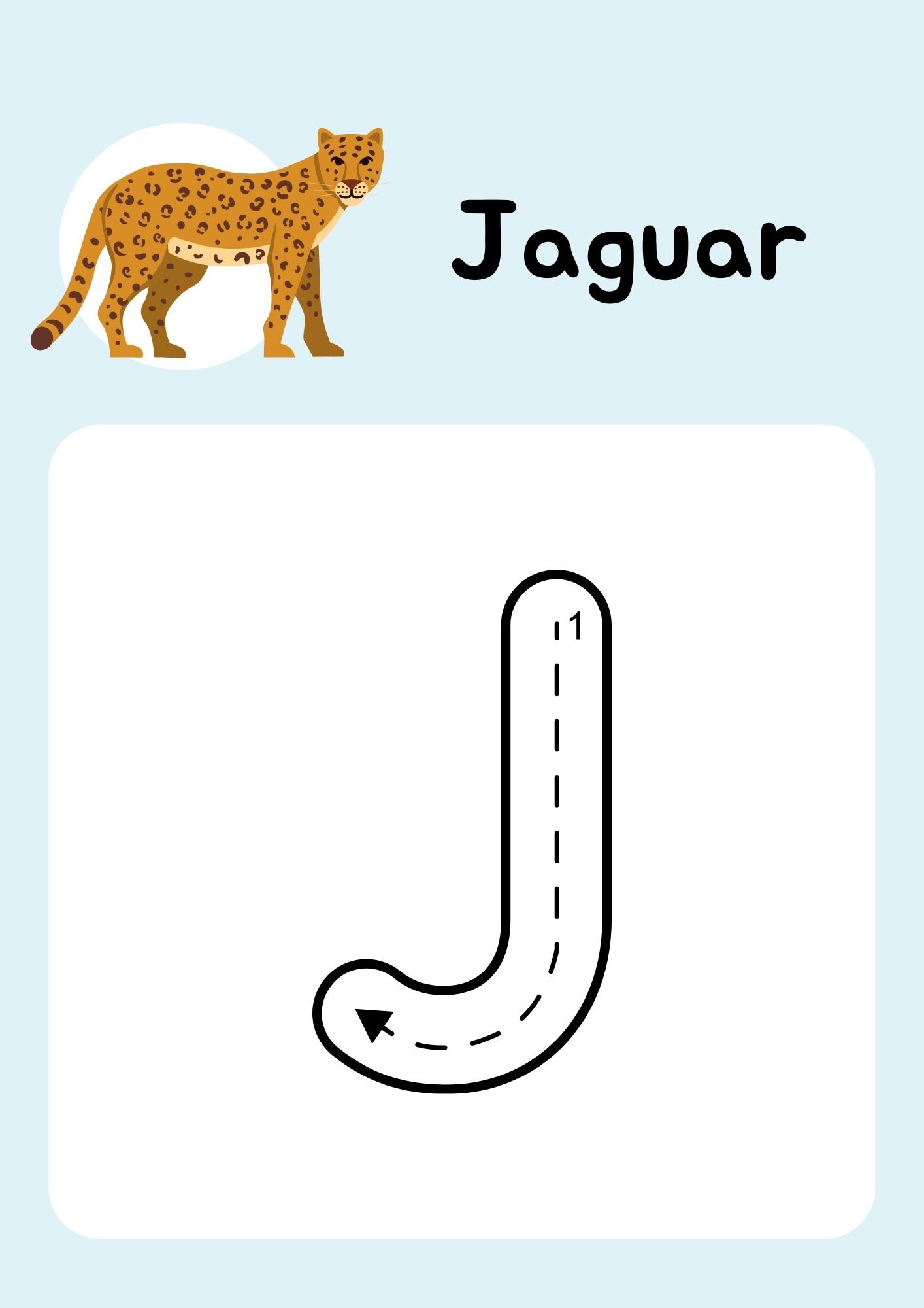 Fun Animals Alphabet Uppercase Tracing Worksheets for Kids - Gift Ideass