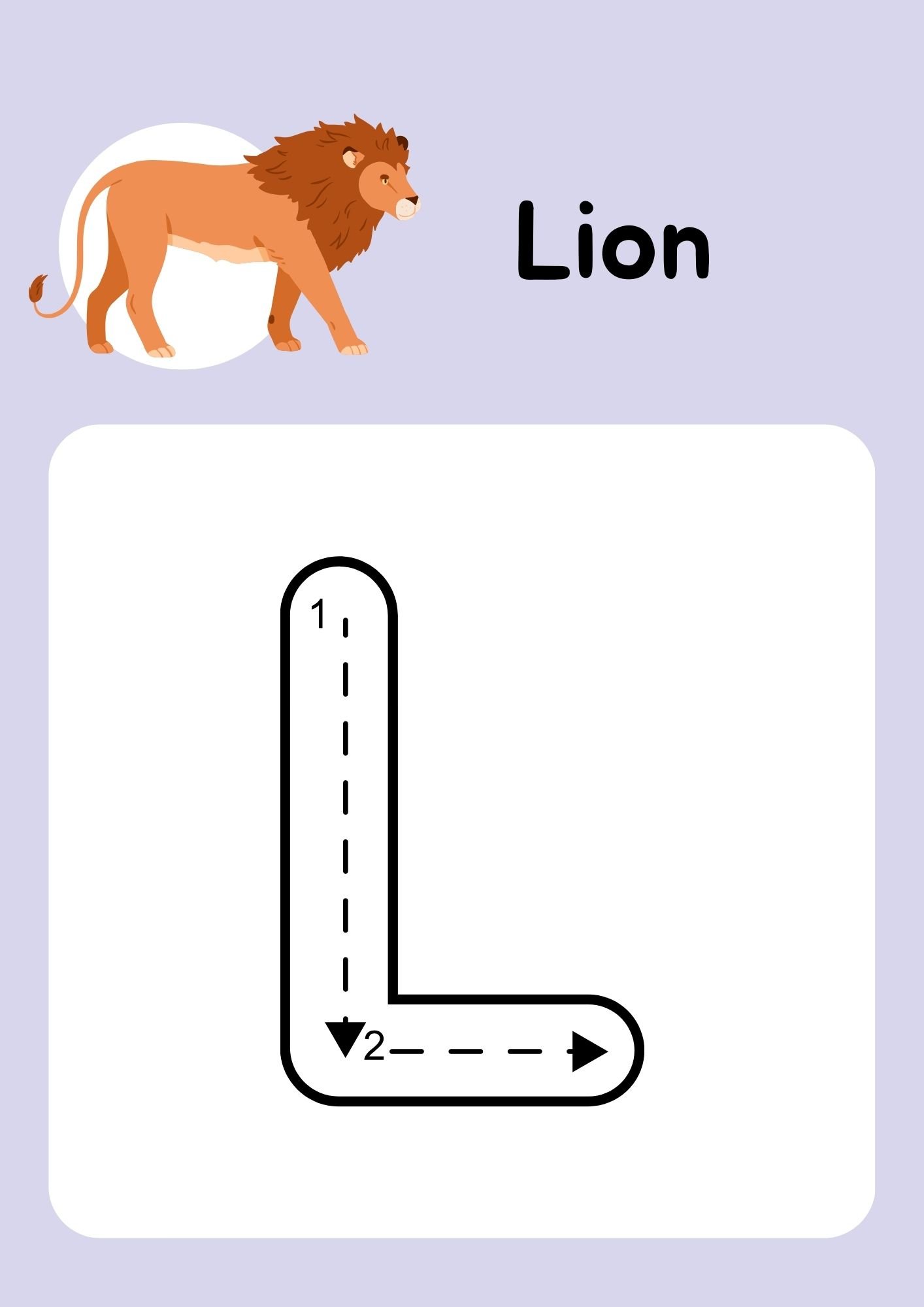 Fun Animals Alphabet Uppercase Tracing Worksheets for Kids - Gift Ideass