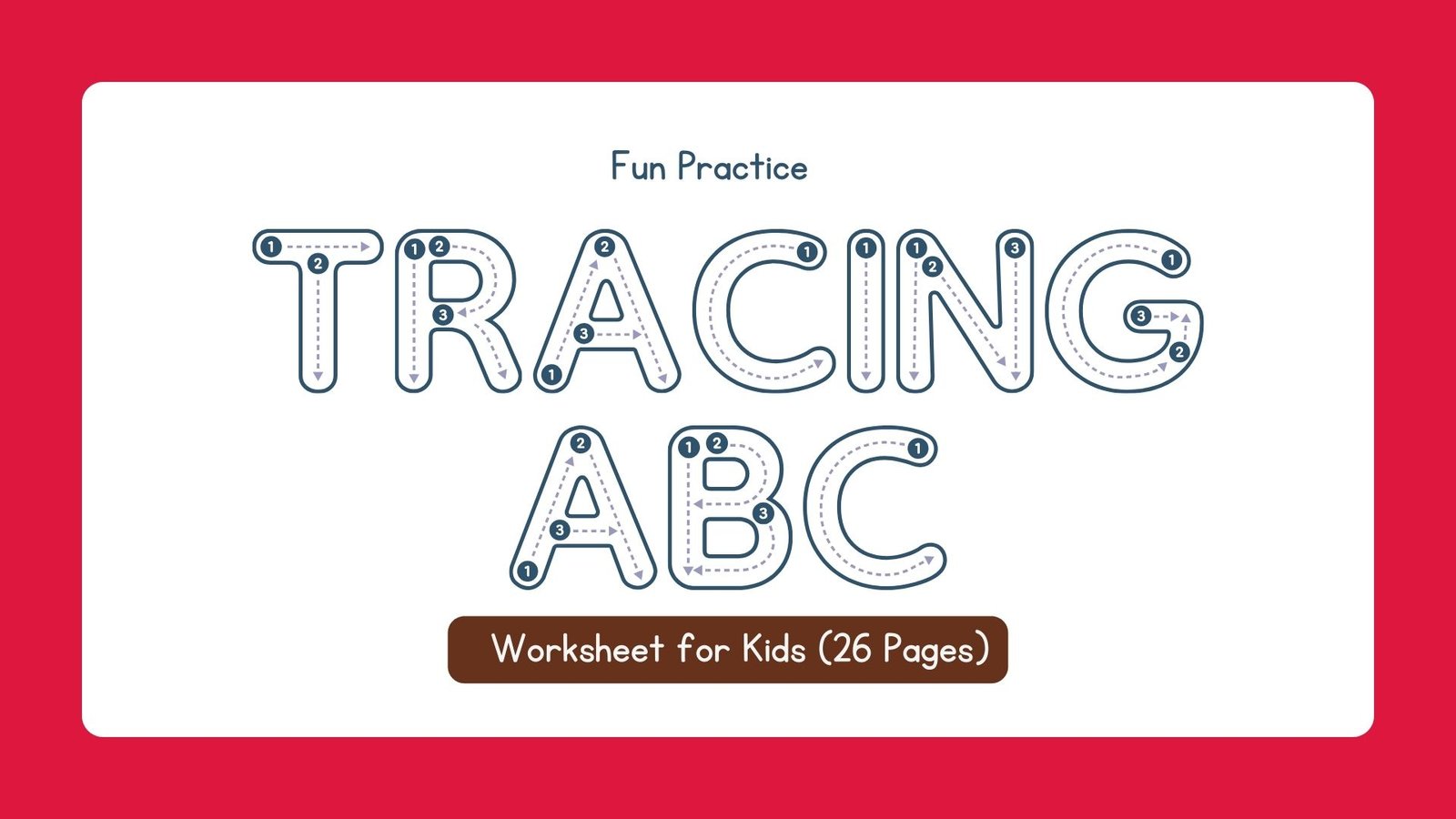 Tracing Practice Worksheet for Kids