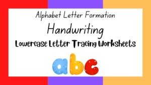 Lowercase Letter Tracing Worksheets