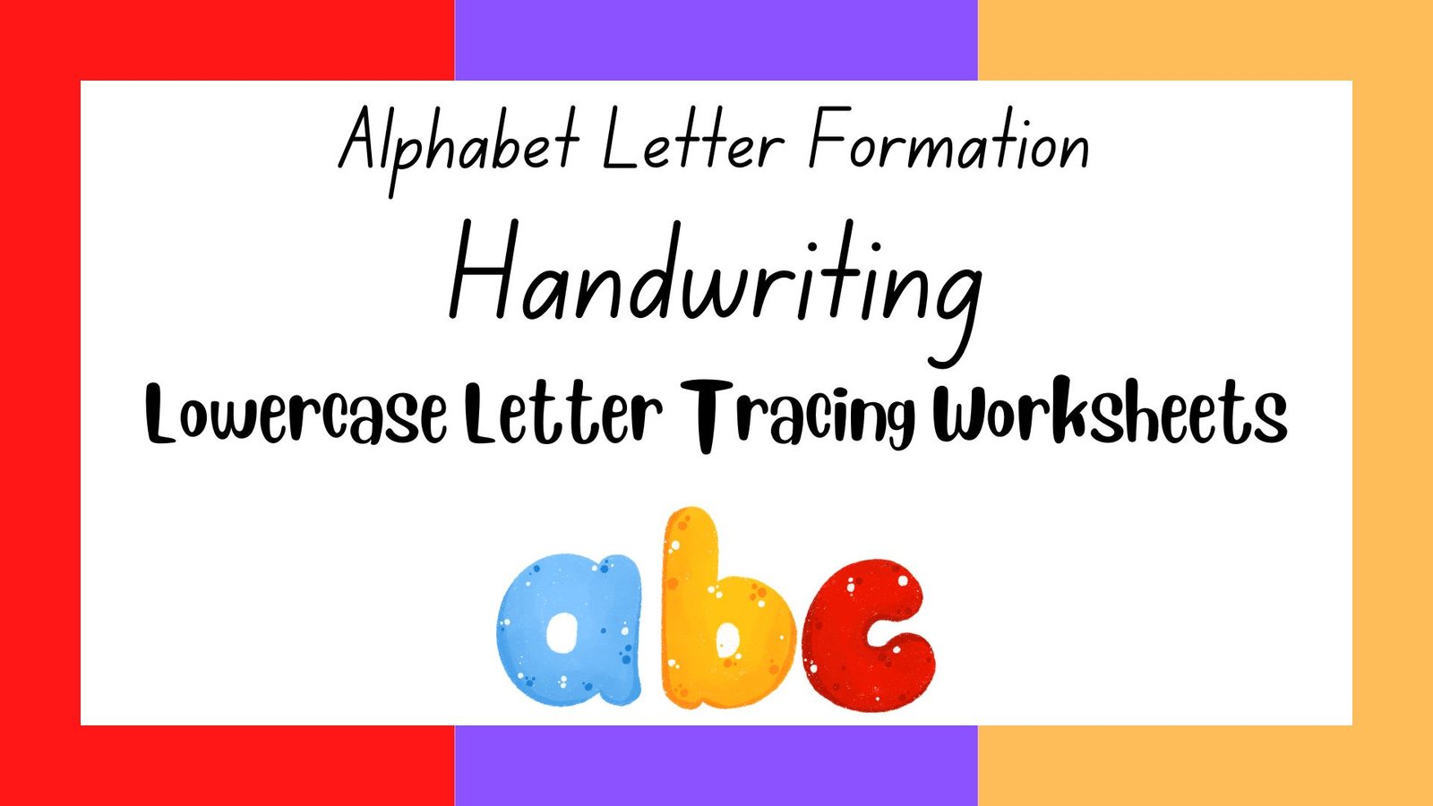 Lowercase Letter Tracing Worksheets: Free Printable for Kids (26 Pages)