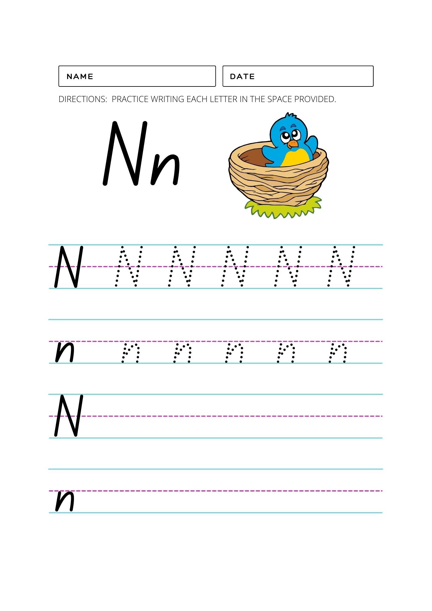 A-Z Writing Practice Worksheets for Kids: Fun and Educational ...