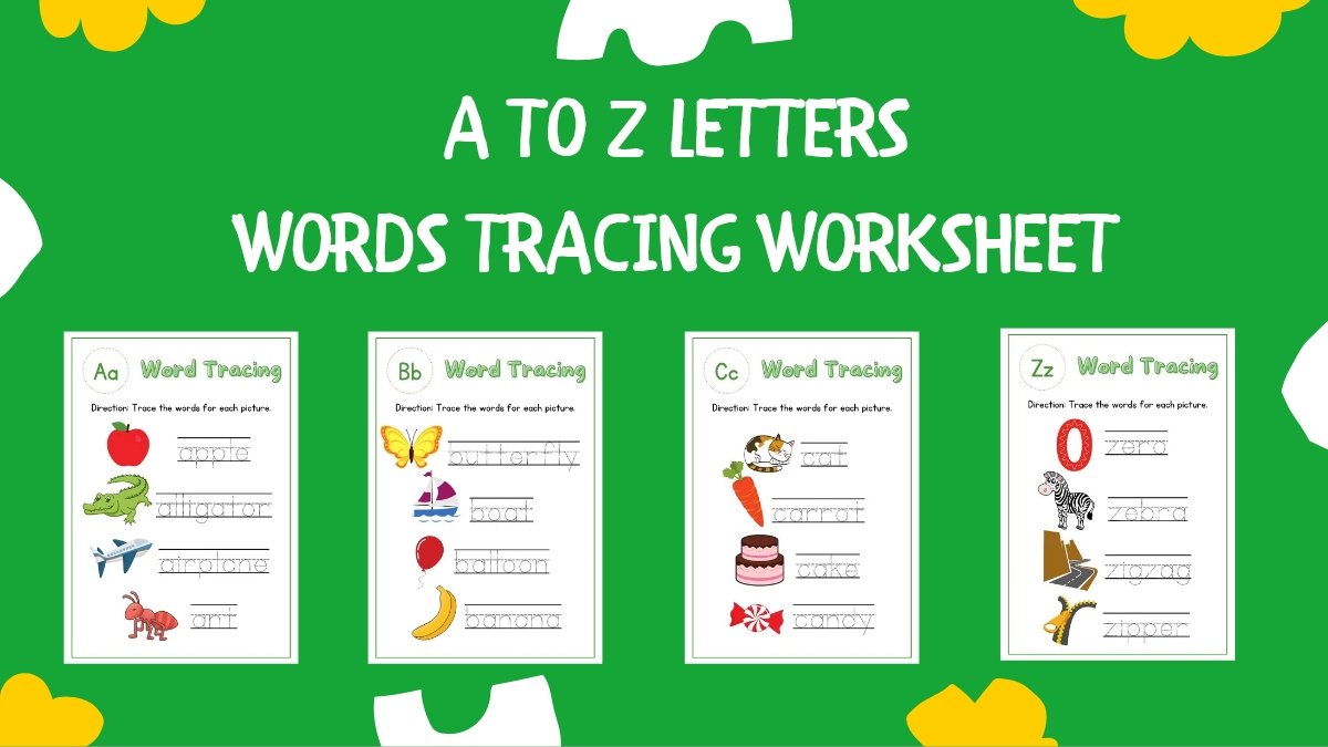 Words Tracing Worksheet