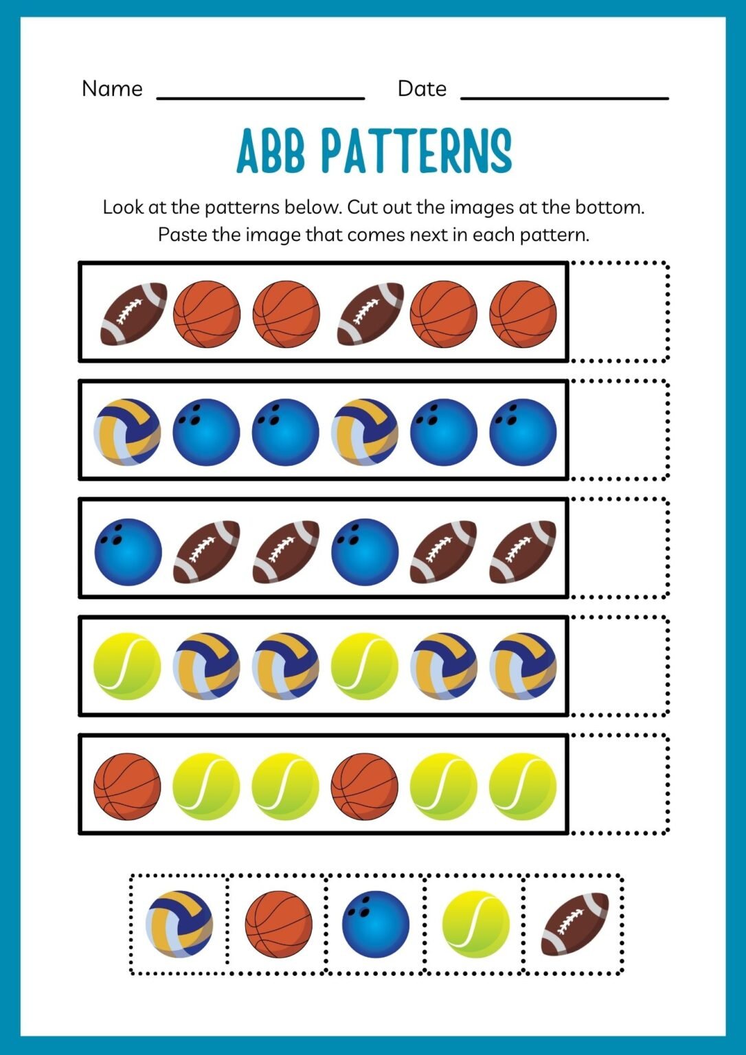 Fun Kindergarten Math Patterns Worksheets - Gift Ideass
