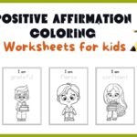 Positive Affirmation Coloring Worksheets for kids