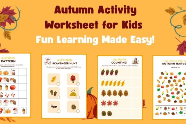 Autumn Activity Worksheet for Kids