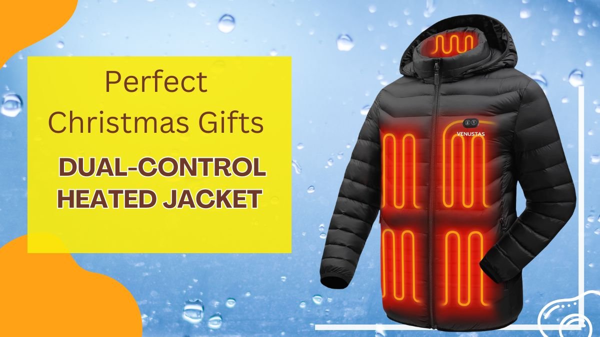 Unisex Dual-Control Heated Jacket: Stay Warm with This Water-Resistant Coat