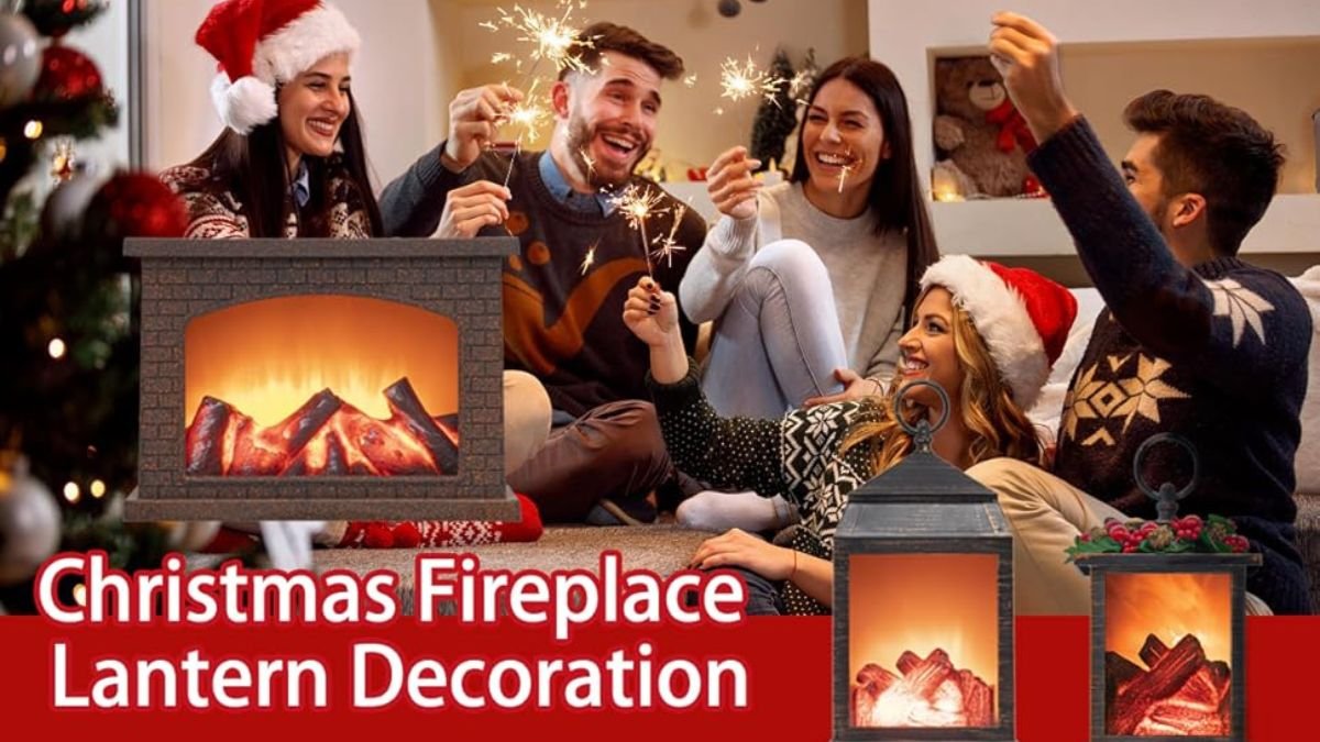 Top Fireplace Lanterns Decorative: Electric LED Lights for Indoor and Outdoor Christmas Charm