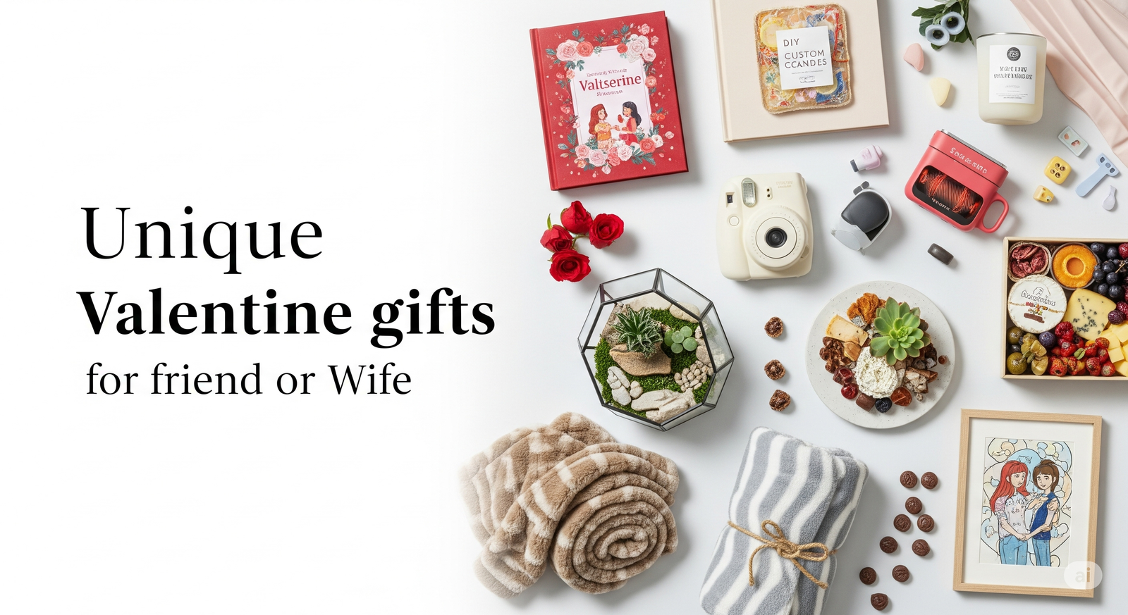 Unique Valentine gifts for friend or Wife