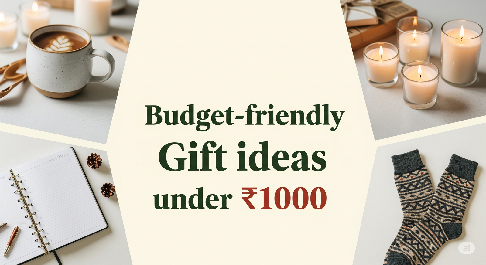Affordable gift ideas under ₹1000 for birthdays, holidays and surprises
