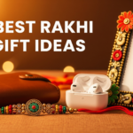Unique Rakhi gift ideas for brothers, including personalized wallets and tech gadgets