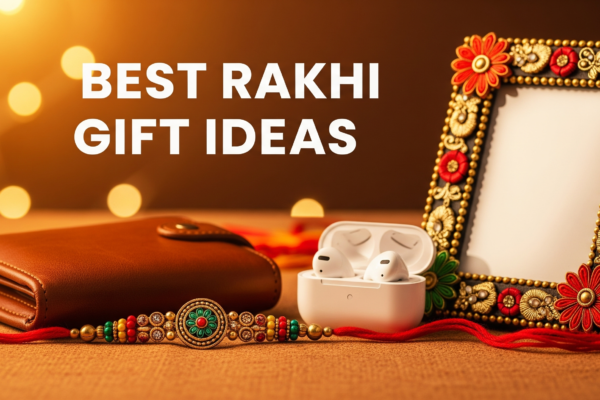 Unique Rakhi gift ideas for brothers, including personalized wallets and tech gadgets
