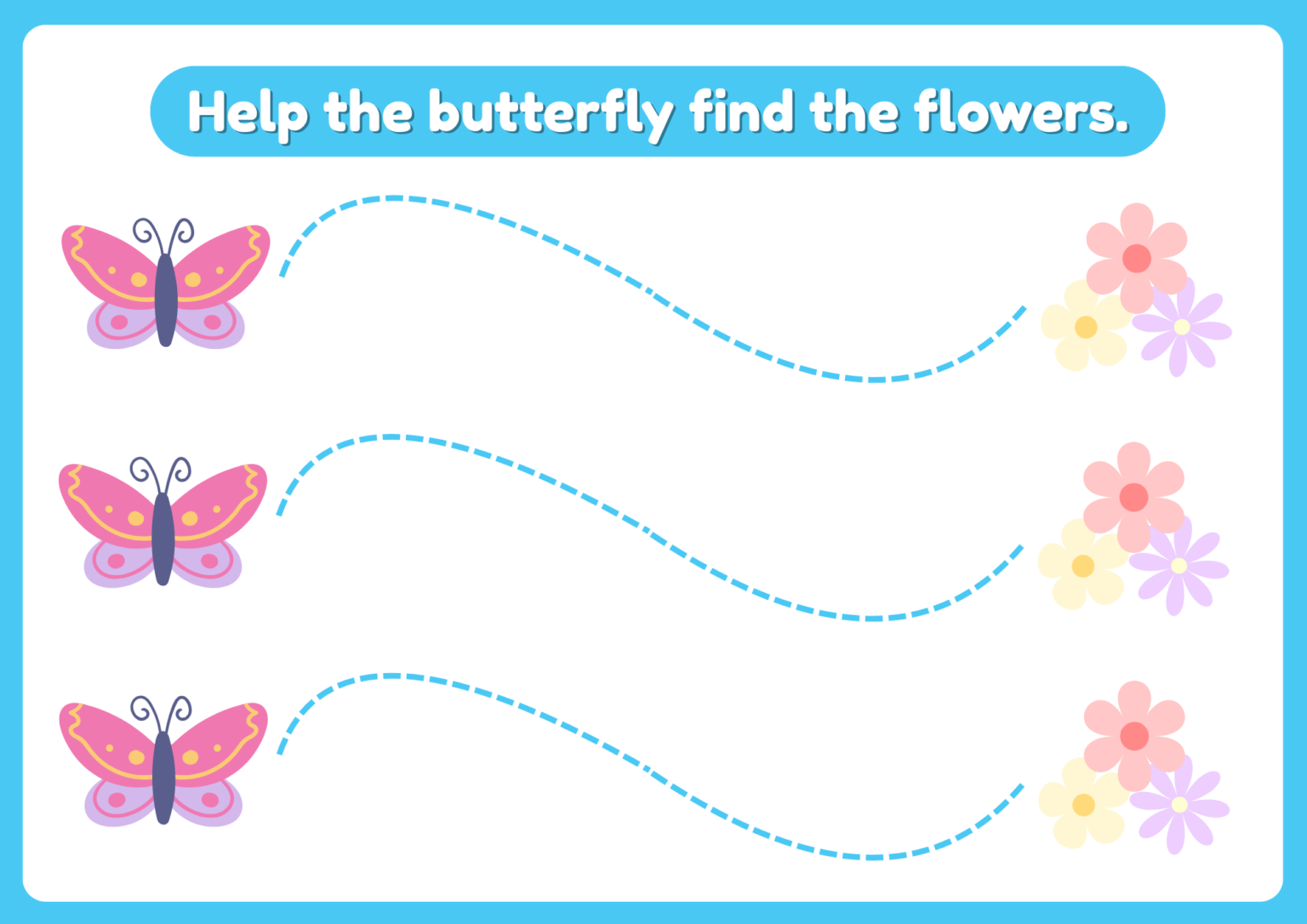 Free Tracing Handwriting Practice Worksheets for Kids & Beginners ...