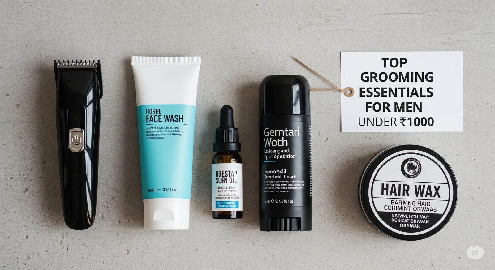 Grooming essentials for Indian men under ₹1000
