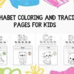 Alphabet Coloring and Tracing Pages