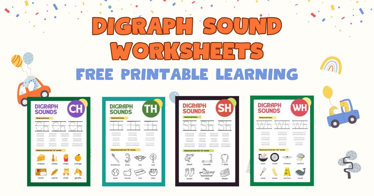 Digraph Sound Worksheets for Kids (Free Printable Learning Resource)
