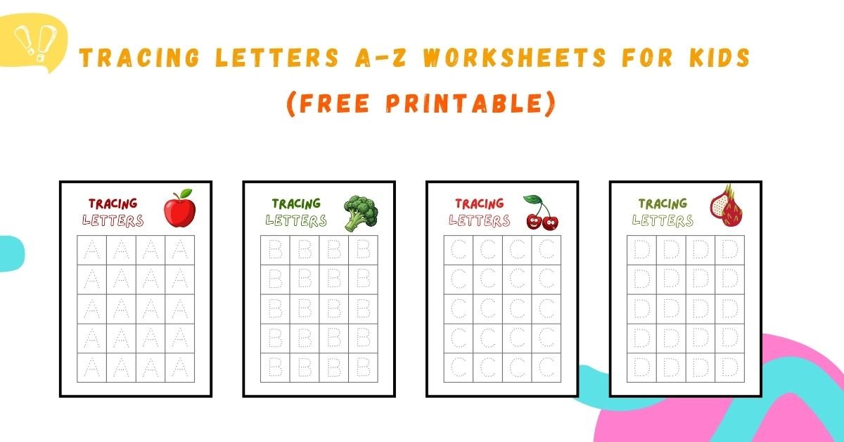 Tracing Letters A-z Worksheets for Kids