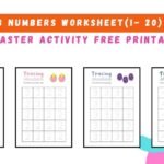 Cute Easter themed kids worksheet, numbers 1 to 20 tracing, bunny, colorful eggs, pastel background, educational printable style, clean white layout, high resolution, kid-friendly, bright colors